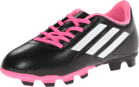 adidas Performance Conquisto Firm-Ground J Soccer Cleat ,Black/White/Solar Pink,1 M US Little Kid