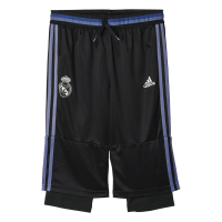 2016-2017 Real Madrid Youth Three Quarter Pants (Youth Medium) Black, Purple