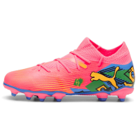 PUMA Future Firm Artificial Ground Sneaker, Sunset Glow Black, 2 US Unisex Big Kid