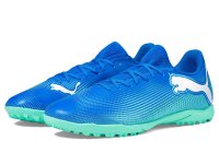 PUMA Men's Future 7 Play Turf Trainer Soccer Cleats Sneaker, Hyperlink Blue-Mint White, 10