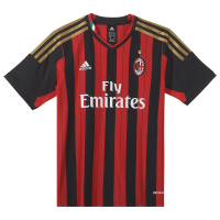 AC Milan Home Jersey Youth 2013-2014 (YS) Red/Black