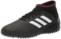 adidas Firm Ground Predator Freak .3 Laceless Soccer Shoe (unisex-child) core black/white/solar red 1 M US Big Kid
