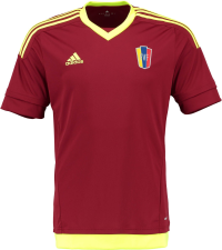 adidas Venezuela Home Jersey, Burgundy/Solar Yellow (XL)