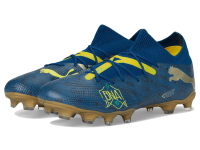 PUMA Men's Future 7 Match Bna Fg/Ag Soccer Cleats Sneaker, Sailing Blue-Marine Blue-Pelé Yellow-Grassy Green-Gold, 11.5
