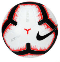 Nike Unisex's Merlin Football, White/Bright Crimson/Black/Black, Size 5