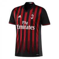 adidas 2016-2017 AC Milan Home Football Soccer T-Shirt Jersey