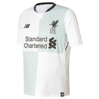 New Balance Liverpool FC 2017/18 Short Sleeve Away Jersey - Youth - White - Youth Medium