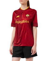 New Balance Men's AS Roma Short Sleeve Jersey 22, Home, Medium