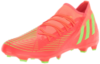 adidas Unisex Edge.3 Predator Firm Ground Soccer Shoe, Solar Red/Solar Green/Black, 11 US Men
