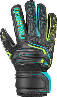 Reusch Attrakt SD Open Cuff Finger Support Junior Goalkeeper Gloves, Size 8
