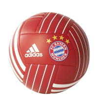 adidas Performance BS3439 FC Bayern Soccer Ball, FCB True Red/White, 5