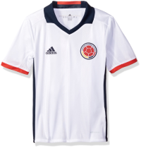 adidas Boys' Soccer Youth Spain Jersey, White/Power Red F, Large