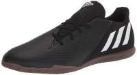 adidas Unisex Predator Edge.4 Indoor Sala Soccer Shoe, Core Black/White/Vivid Red, 9.5 US Men