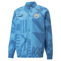 Puma 2022-23 Manchester City Pre-Match Jacket - Light Blue S