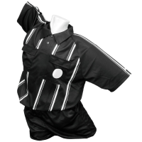 Kwik Goal Premier Referee Jersey, Black, Small
