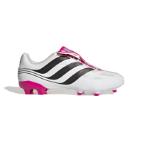 adidas Predator Precision.3 Firm Ground Cleats, Unisex Sizing, Cloud White/Core Black/Team Shock Pink 2, Limited Edition (us_Footwear_Size_System, Adult, Men, Numeric, Medium, Numeric_7)