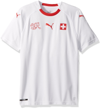 PUMA Men's Suisse Shirt Replica, Away White red, S