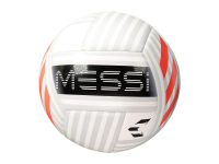 adidas Performance Messi Soccer Ball, White/Clear Grey/Black/Solar Red, Size 5