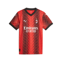 PUMA Women's AC Milan Home Jersey 23/24 (as1, Alpha, s, Regular, Regular) Red/Black