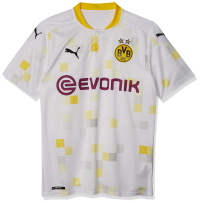 PUMA 2020-21 Borussia Dortmund Third Jersey - White-Yellow Small