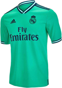 adidas Kid's Real Madrid 3rd Jersey (Medium) Hi-Res Green/Night Indigo