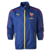 PUMA Men's AFC Anthem Jacket with Sponsor High Risk Red/White/Estate Blue Outerwear XL