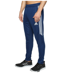 adidas Men's Soccer Tiro 17 Training Pants, Black/White/White, Medium