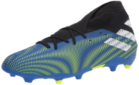 adidas Men's Nemeziz .3 Firm Ground Soccer Shoe, Team Royal Blue/White/Solar Yellow, 10.5
