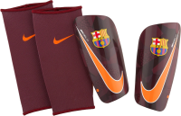 NIKE Adult Barcelona Mercurial Lite Soccer Shin Guards - Red/Crimson, XL