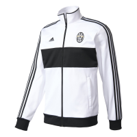 Adidas Mens Adidas Soccer Men's Juventus 3 Stripe Track Top, White/Black, X-Small