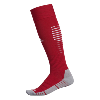 adidas Speed 2 Soccer Socks for Boys, Girls, Men and Women (1-Pair), Team Power Red/White/Light Onix Grey, Large