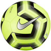 NIKE Unisex's Pitch Training 19 Soccer Ball, Volt/Black/Silver, 4