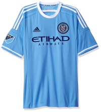 MLS New York City FC Men's Replica Short Sleeve Team Jersey, Blue, Small