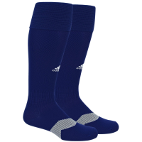 adidas Metro Soccer Socks (1 Pair) Discontinued, Dark Blue/White/Clear Grey/4, Large