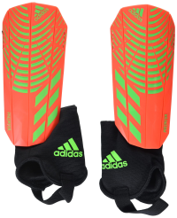 Unisex-Adult Match Predator Shin Guard Solar Red/Team Solar Green/Team Solar Green Small