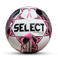 Select Numero 10 Soccer Ball, White/Pink Cure V23, Size 5