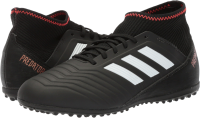 adidas Turf Predator Tango 18.3 Soccer Shoe (unisex-adult) core black/white/solar red 12 M US Big Kid