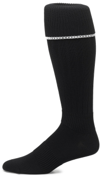 adidas Metro II Soccer Sock, Black/White, Large