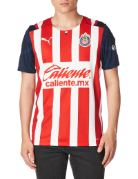 PUMA Chivas Guadalajara Home Men's Soccer Jersey- 2021/22 (Large) Red