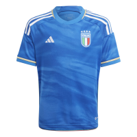 adidas Italy 2023 Home Youth Jersey (Blue,Large)
