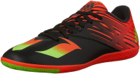 adidas Performance Men's Messi 15.3 Indoor Soccer Shoe,Black/Shock Green/Solar Red,10 M US