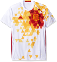 adidas International Soccer Spain Men's Jersey, X-Small, White/Red