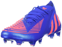 adidas Predator Edge.1 Firm Ground Cleats Soccer Shoes, 8.5, HI-RES Blue/Turbo/HI-RES Blue