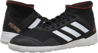 adidas Indoor Predator Tango 18.3 Soccer Shoe (unisex-adult) core black/white/solar red 8 M US Big Kid