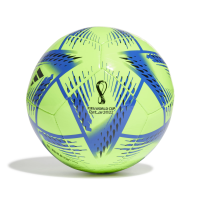 adidas unisex-adult FIFA World Cup Qatar 2022 Al Rihla Club Soccer Ball, Signal Green/Pantone/Black, 3