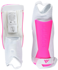 adidas Unisex-Child Tiro Soft Ground Match Shin Guards, White/Team Shock Pink/White, Large