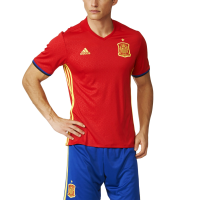 adidas International Soccer Spain Men's Jersey, X-Large, Red/Yellow