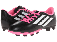 adidas Performance Conquisto Firm-Ground J Soccer Cleat ,Black/White/Solar Pink,10 M US Toddler