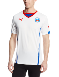 Puma Men's Chile Away Replica Soccer Jersey, White, Small