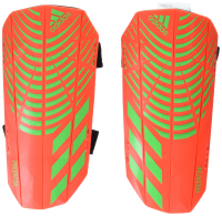 Unisex-Adult Training Predator Shinguard Solar Red/Team Solar Green/Team Solar Green Large